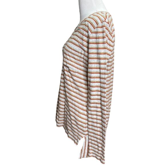 CAbi Striped V-Neck Skipper T-Shirt Small - Picture 3 of 6